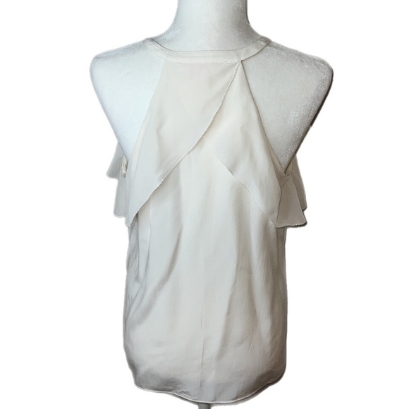 NWOT Lilly Pulitzer 💯 Silk Flounce Ruffle Romantic Sleeveless Blouse M - Picture 2 of 10